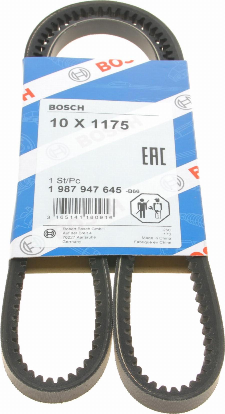 BOSCH 1 987 947 645 - Klinasti remen parts5.com