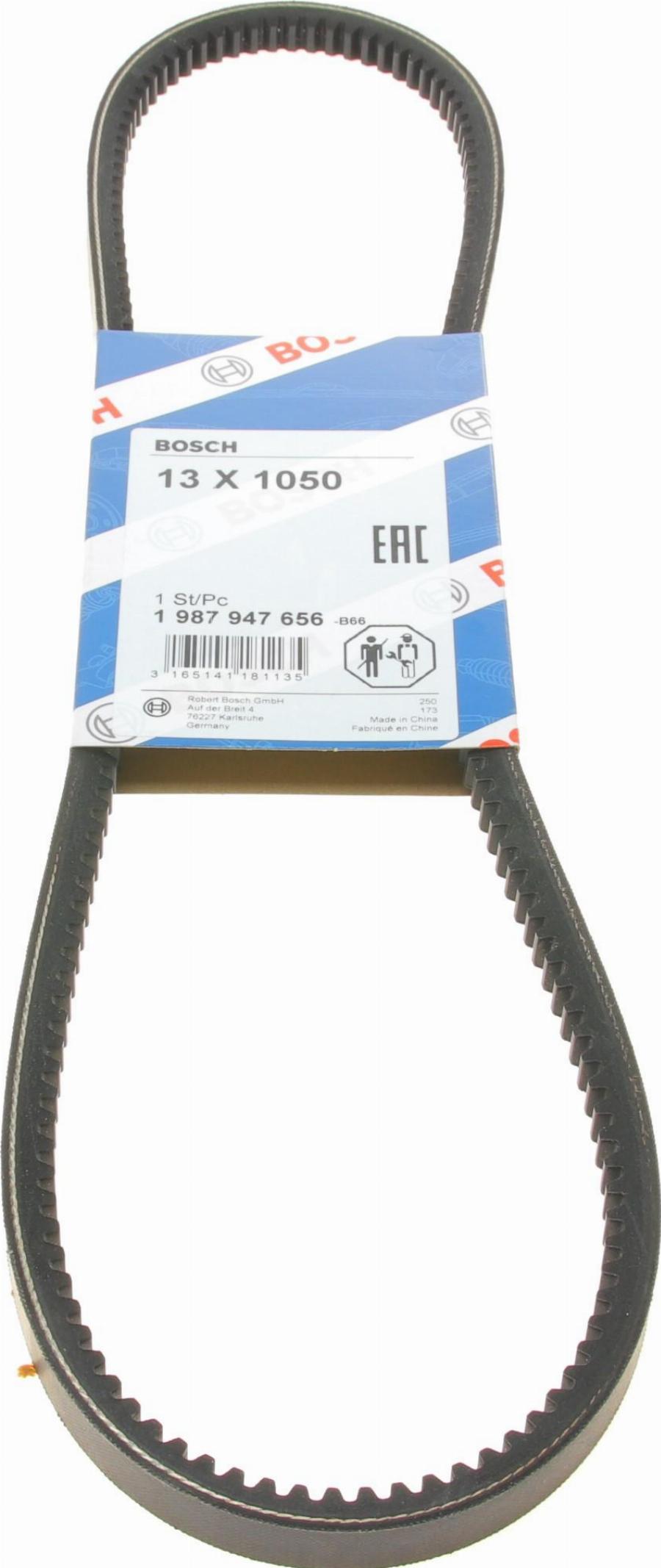 BOSCH 1 987 947 656 - Correa trapezoidal parts5.com