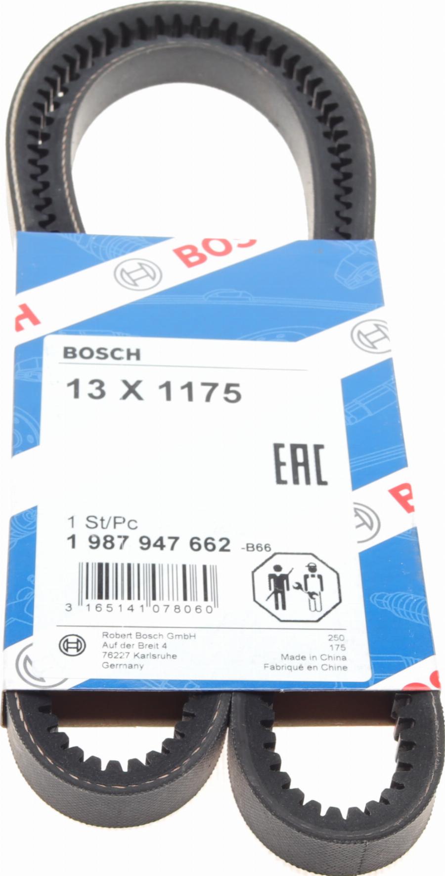 BOSCH 1 987 947 662 - Curea transmisie parts5.com