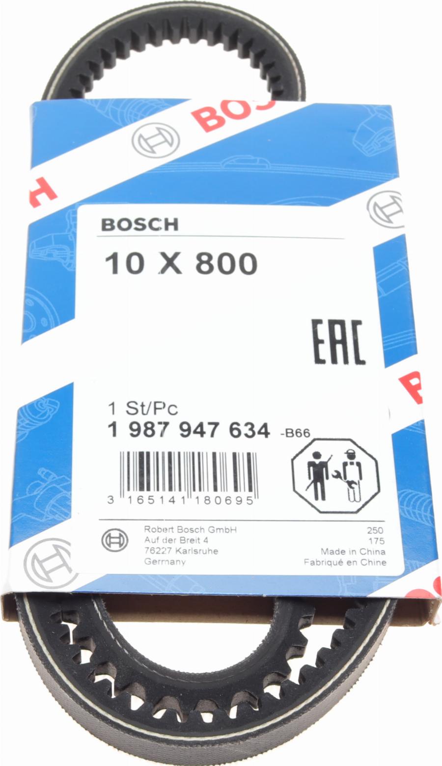 BOSCH 1 987 947 634 - Curea transmisie parts5.com