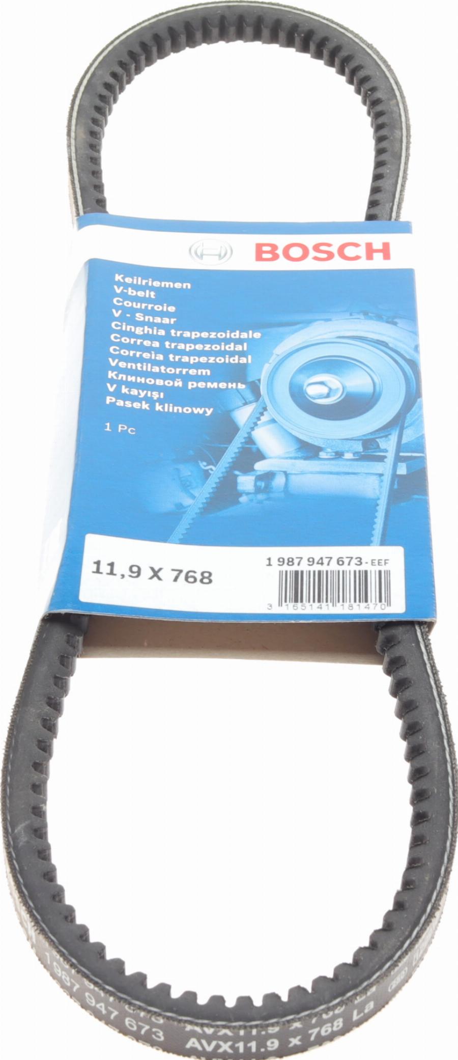 BOSCH 1 987 947 673 - Klinasti kaiš parts5.com