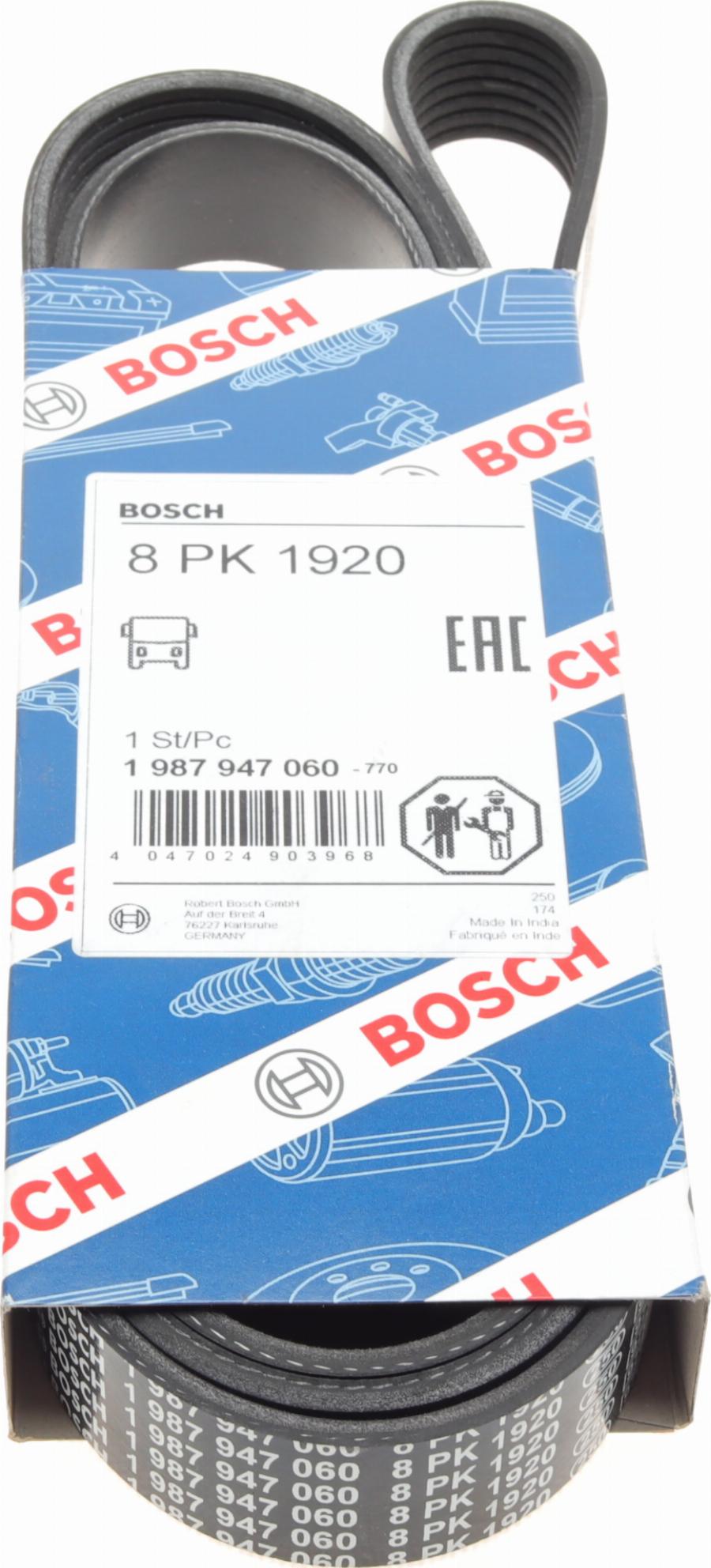 BOSCH 1 987 947 060 - V-Ribbed Belt parts5.com