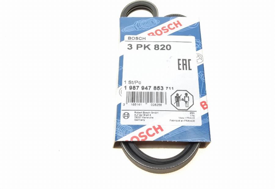 BOSCH 1 987 947 853 - V-Ribbed Belt parts5.com