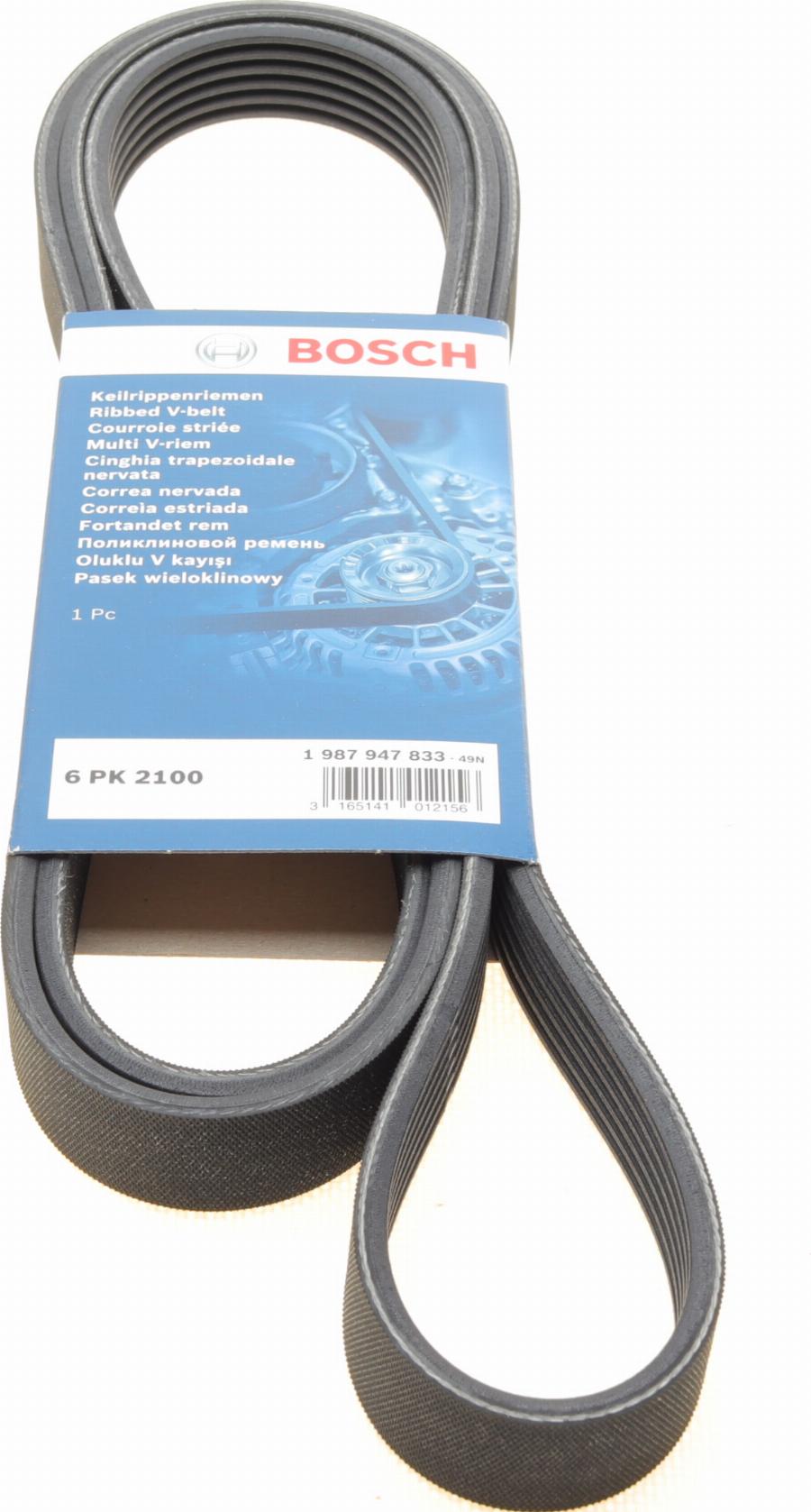 BOSCH 1 987 947 833 - Courroie trapézoïdale à nervures parts5.com