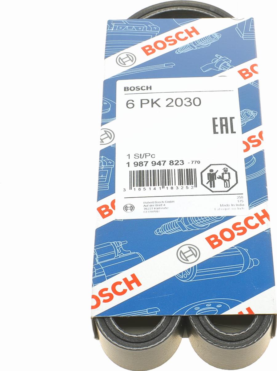 BOSCH 1 987 947 823 - Correa trapecial poli V parts5.com