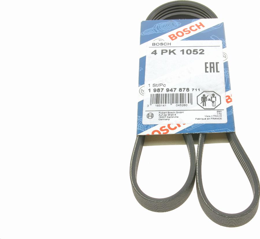 BOSCH 1 987 947 878 - Correa trapecial poli V parts5.com