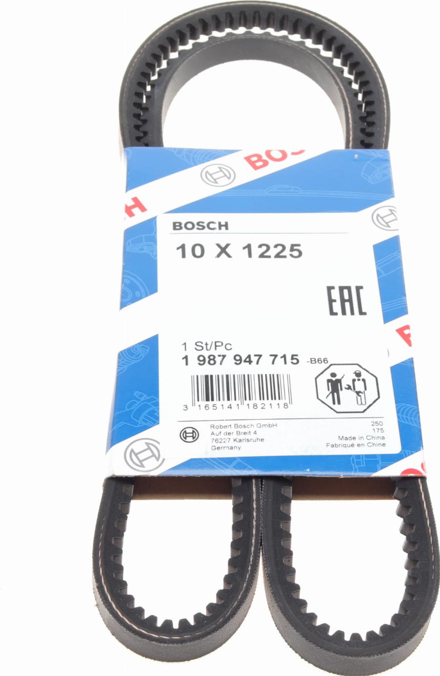 BOSCH 1 987 947 715 - Correa trapezoidal parts5.com