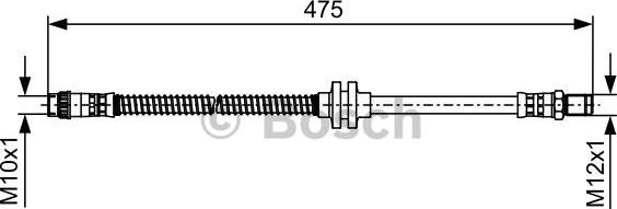 BOSCH 1 987 481 496 - Zavorna cev parts5.com