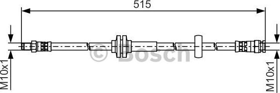 BOSCH 1 987 481 482 - Fékcső parts5.com