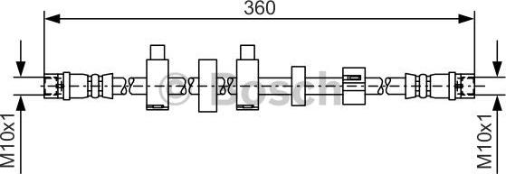 BOSCH 1 987 481 540 - Brake Hose parts5.com