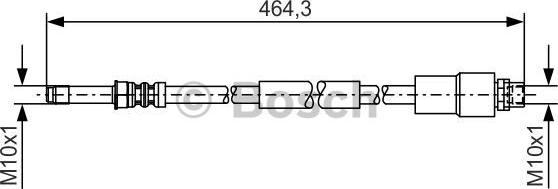 BOSCH 1 987 481 541 - Furtun frana parts5.com