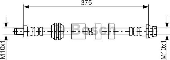 BOSCH 1 987 481 563 - Brake Hose parts5.com