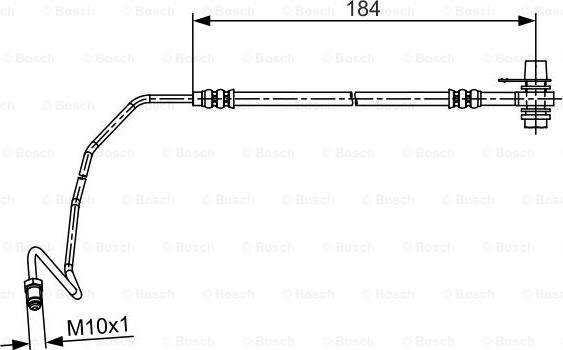 BOSCH 1 987 481 534 - Тормозной шланг parts5.com