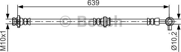 BOSCH 1 987 481 696 - Furtun frana parts5.com