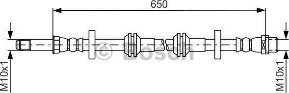 BOSCH 1 987 481 690 - Furtun frana parts5.com