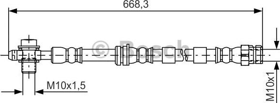 BOSCH 1 987 481 693 - Zavorna cev parts5.com