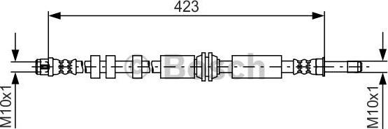 BOSCH 1 987 481 601 - Furtun frana parts5.com