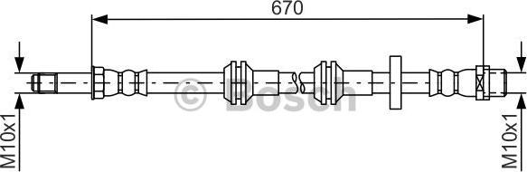 BOSCH 1 987 481 689 - Furtun frana parts5.com