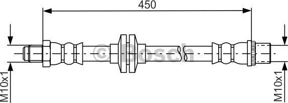 BOSCH 1 987 481 683 - Brzdová hadica parts5.com