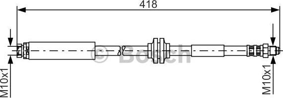 BOSCH 1 987 481 058 - Furtun frana parts5.com