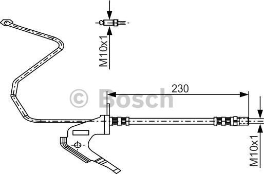 BOSCH 1 987 481 161 - Brake Hose parts5.com