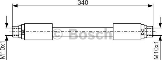 BOSCH 1 987 481 301 - Zavorna cev parts5.com