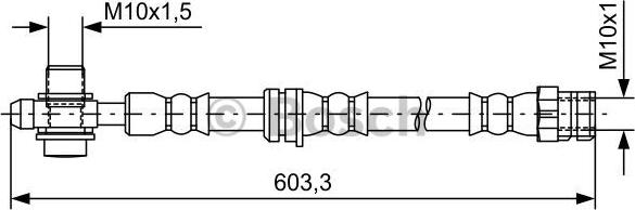 BOSCH 1 987 481 742 - Zavorna cev parts5.com