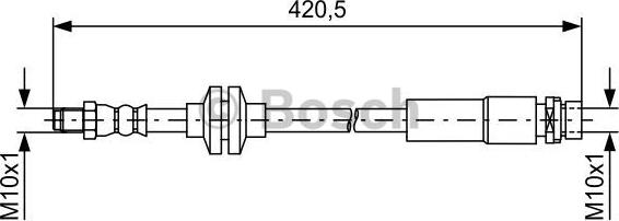 BOSCH 1 987 481 739 - Furtun frana parts5.com