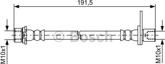 BOSCH 1 987 481 738 - Pidurivoolik parts5.com