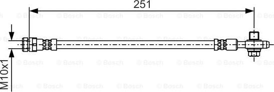 BOSCH 1 987 481 A27 - Brzdová hadica parts5.com