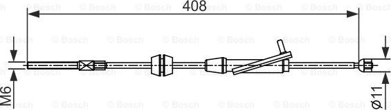 BOSCH 1 987 482 421 - Cablu, frana de parcare parts5.com