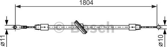 BOSCH 1 987 482 380 - Cable, parking brake parts5.com