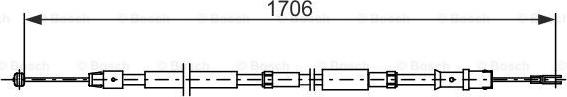 BOSCH 1 987 482 751 - Cable, parking brake parts5.com