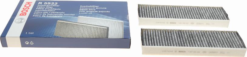 BOSCH 1 987 435 522 - Filter, vazduh unutrašnjeg prostora parts5.com