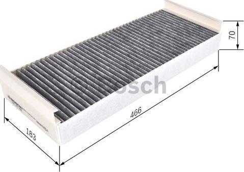 BOSCH 1 987 431 458 - Filter, zrak notranjega prostora parts5.com