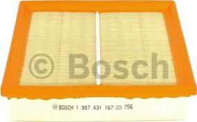 BOSCH 1 987 431 167 - Filter, zrak notranjega prostora parts5.com