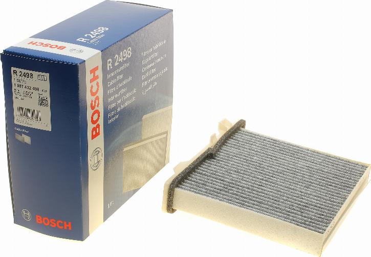 BOSCH 1 987 432 498 - Filtar, zrak unutarnjeg prostora parts5.com