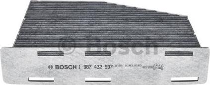 BOSCH 1 987 432 597 - Filter, vazduh unutrašnjeg prostora parts5.com