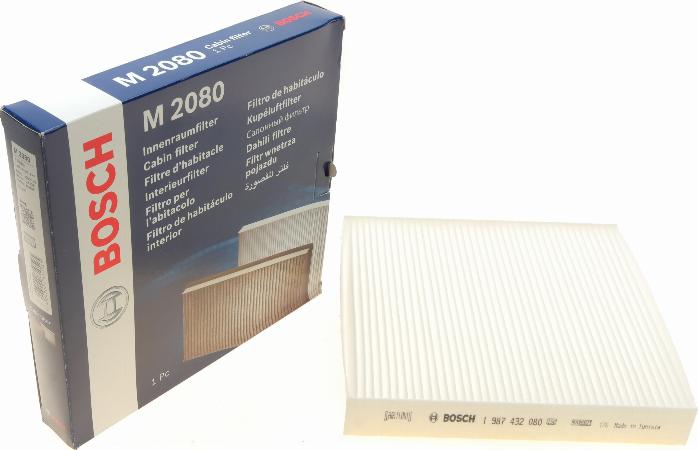 BOSCH 1 987 432 080 - Filter, zrak notranjega prostora parts5.com