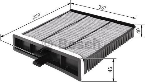 BOSCH 1 987 432 394 - Suodatin, sisäilma parts5.com