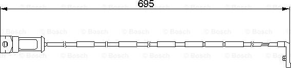 BOSCH 1 987 474 929 - Senzor de avertizare,uzura placute de frana parts5.com