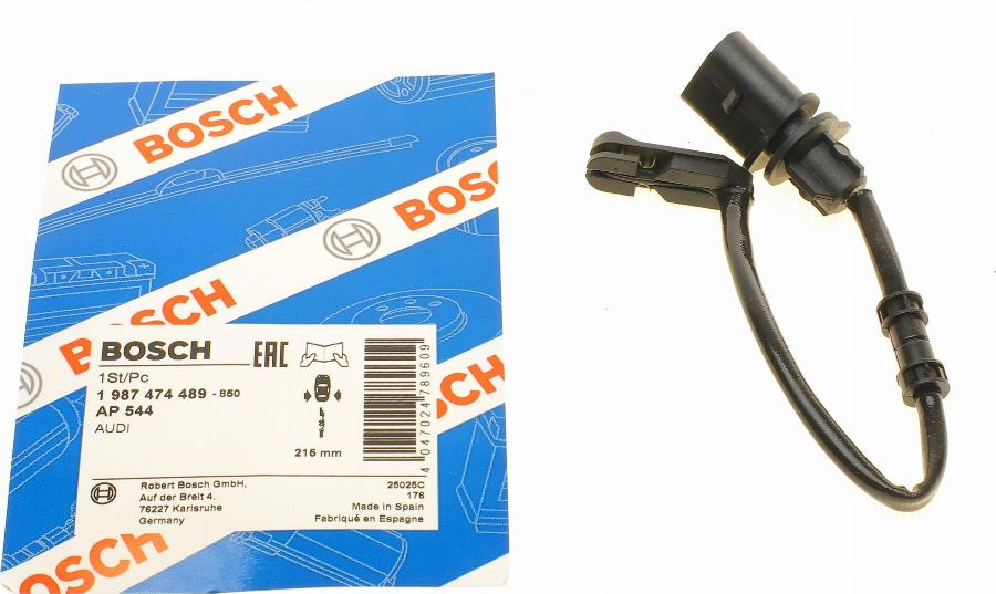 BOSCH 1 987 474 489 - Warning Contact, brake pad wear parts5.com