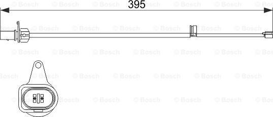 BOSCH 1 987 474 509 - Senzor de avertizare,uzura placute de frana parts5.com