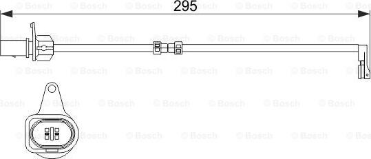 BOSCH 1 987 474 508 - Styk ostrzegawczy, zużycie okładzin hamulcowych parts5.com