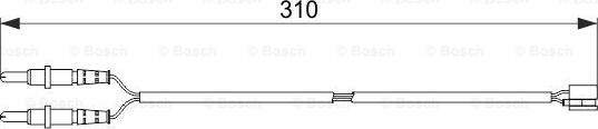 BOSCH 1 987 474 519 - Senzor de avertizare,uzura placute de frana parts5.com