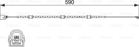 BOSCH 1 987 474 513 - Styk ostrzegawczy, zużycie okładzin hamulcowych parts5.com