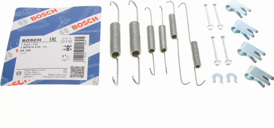 BOSCH 1 987 475 410 - Set accesorii, sabot de frana parts5.com