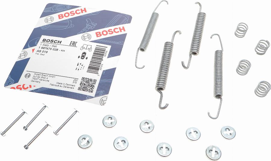 BOSCH 1 987 475 028 - Sada příslušenství, brzdové čelisti parts5.com