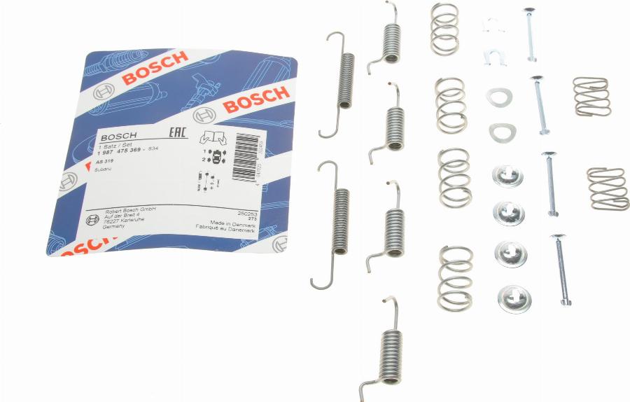 BOSCH 1 987 475 369 - Sada příslušenství, parkovací brzdové čelisti parts5.com