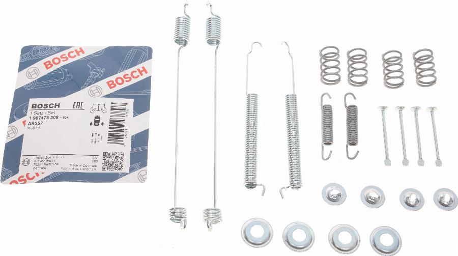 BOSCH 1 987 475 308 - Accessory Kit, brake shoes parts5.com